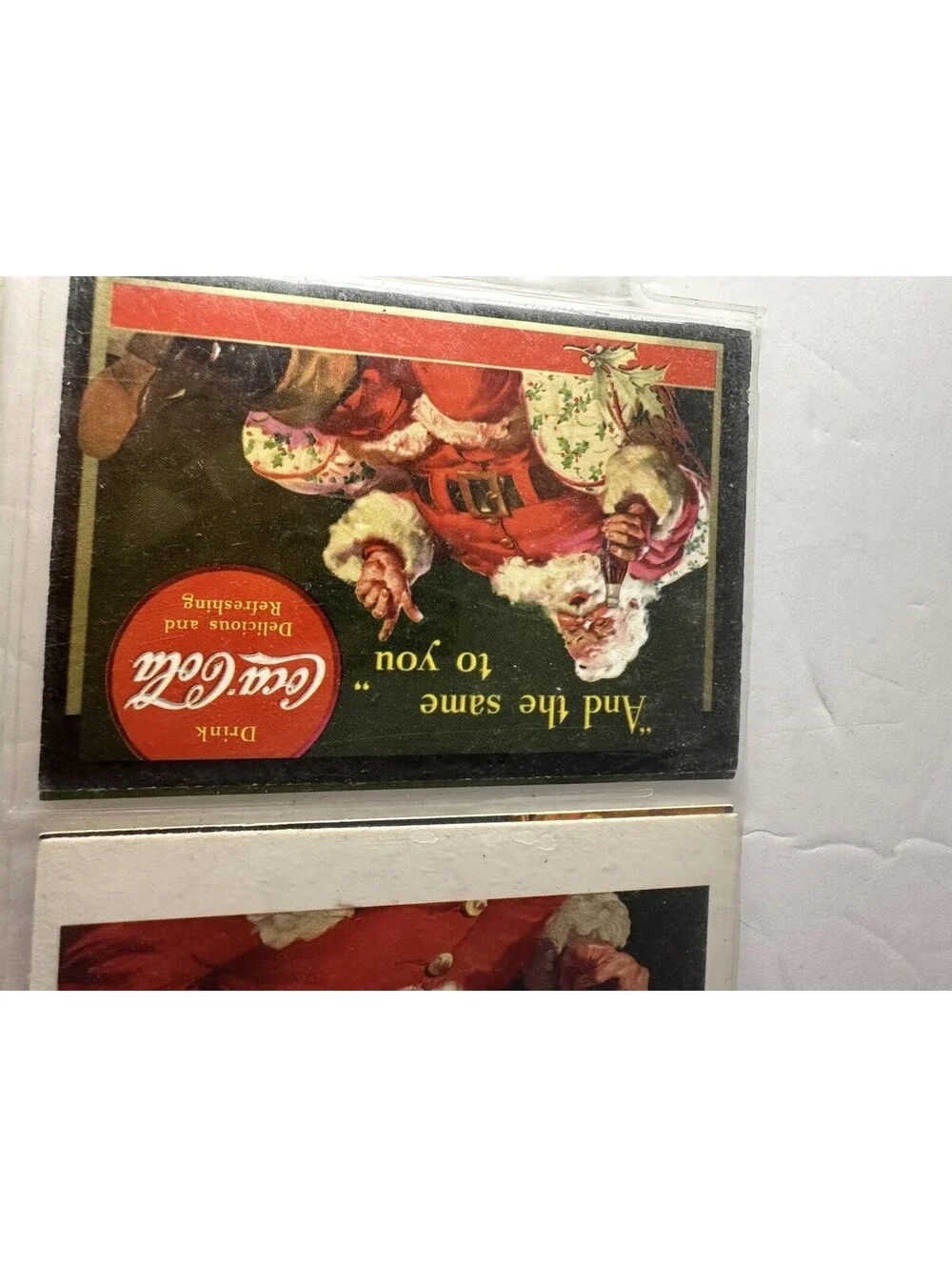 18 Coca-Cola Advertising Playing Swap Cards Santa Claus X-Mas